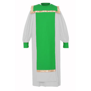 Ribbon-Ebellished Choir Robe White