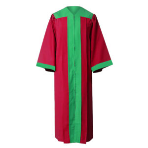 Choir Robes – Fluted Sleeves With Contrast Panel In Scarlet Red