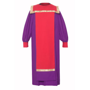 Ribbon-Embellished Choir Robe Purple