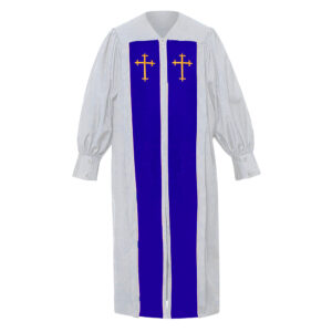 Pulpit Choir Robe In White