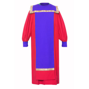 Ribbon-embellished choir robe Scarlet Red