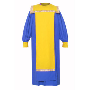 Ribbon-Embellished Choir Robe Royal Blue