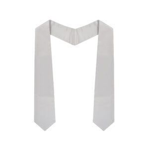 Silver Graduation stoles – Silver college & High School Stoles