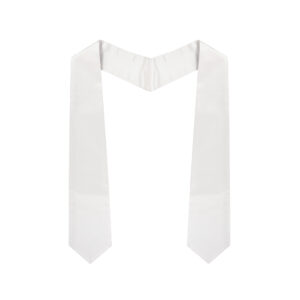 White Graduation stoles – White college & High School Stoles