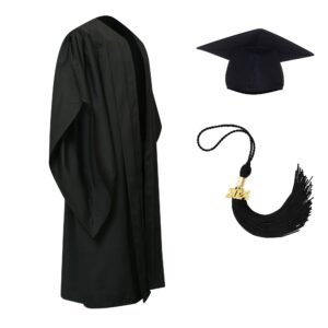 UK & AUS Classic BA Cap Gown & Tassel | Elasticated Back And Shoulder