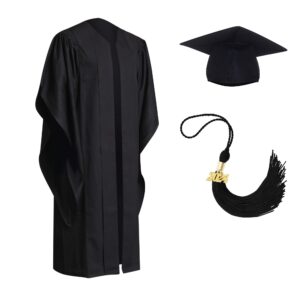 UK & AUS Deluxe BA Cap Gown & Tassel | Fluted Back And Shoulder