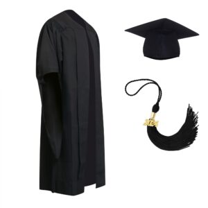 UK & AUS CLASSIC MA Cap Gown & Tassel | Elasticated Back And Shoulder