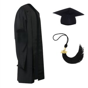 UK & AUS DELUXE MA Cap Gown & Tassel | Fluted Back And Shoulder